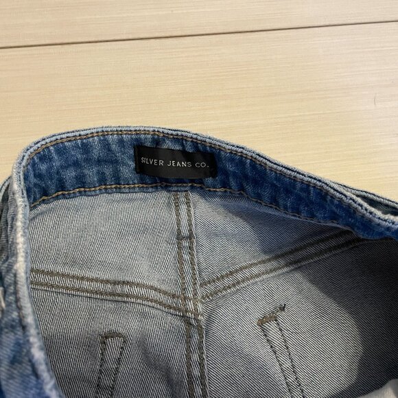 Silver Tied and Wide Leg Jeans 24 - Picture 5 of 5